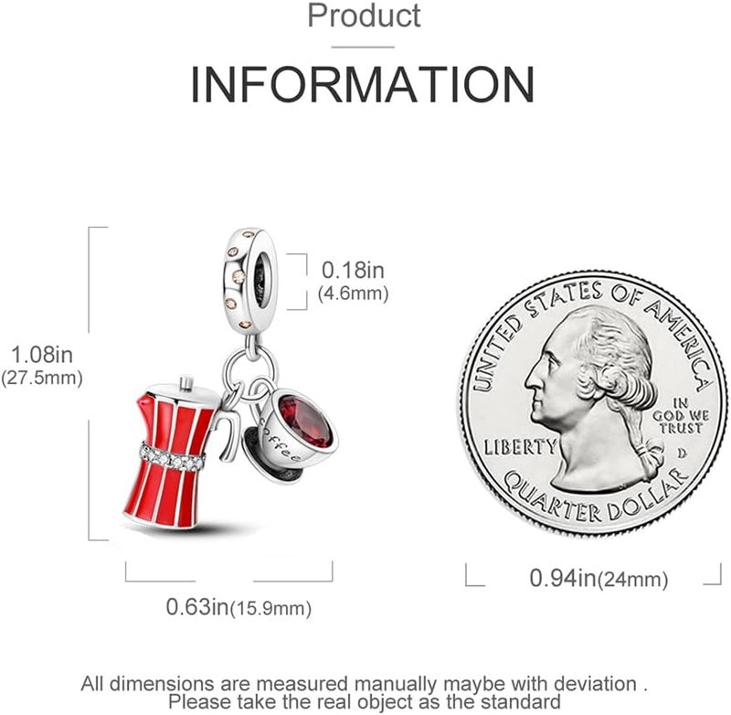 CYCUFF Store 925 Sterling Silver Charms Suitable for Charm Necklaces, Bracelet Pendants Beads Jewellery Gift for Women Family Friends - Image 2